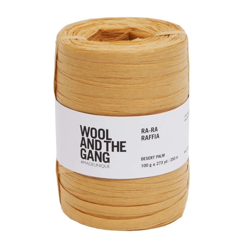 RA-RA RAFFIA - Desert - Wool and the gang - Pelote pour crochet en fibre de  bois - Crochet