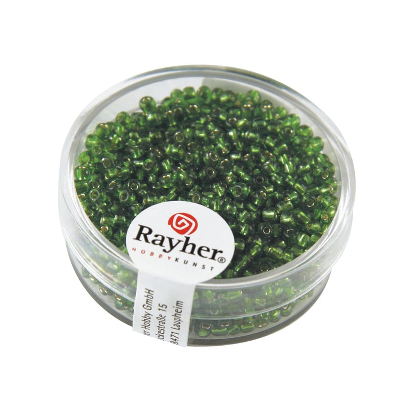 Fil pour perle rocaille/miuyki - Vert olive - 50 m - Rayher