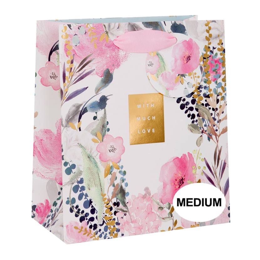 Sac cadeau modèle medium Much love Sacs cadeaux Emballage cadeau