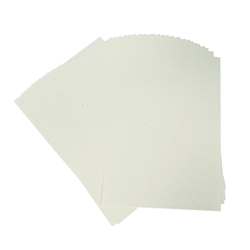 25 feuilles papier recyclé moucheté Ivoire 120 g/m² A4 - Créalia - Papiers  créatifs