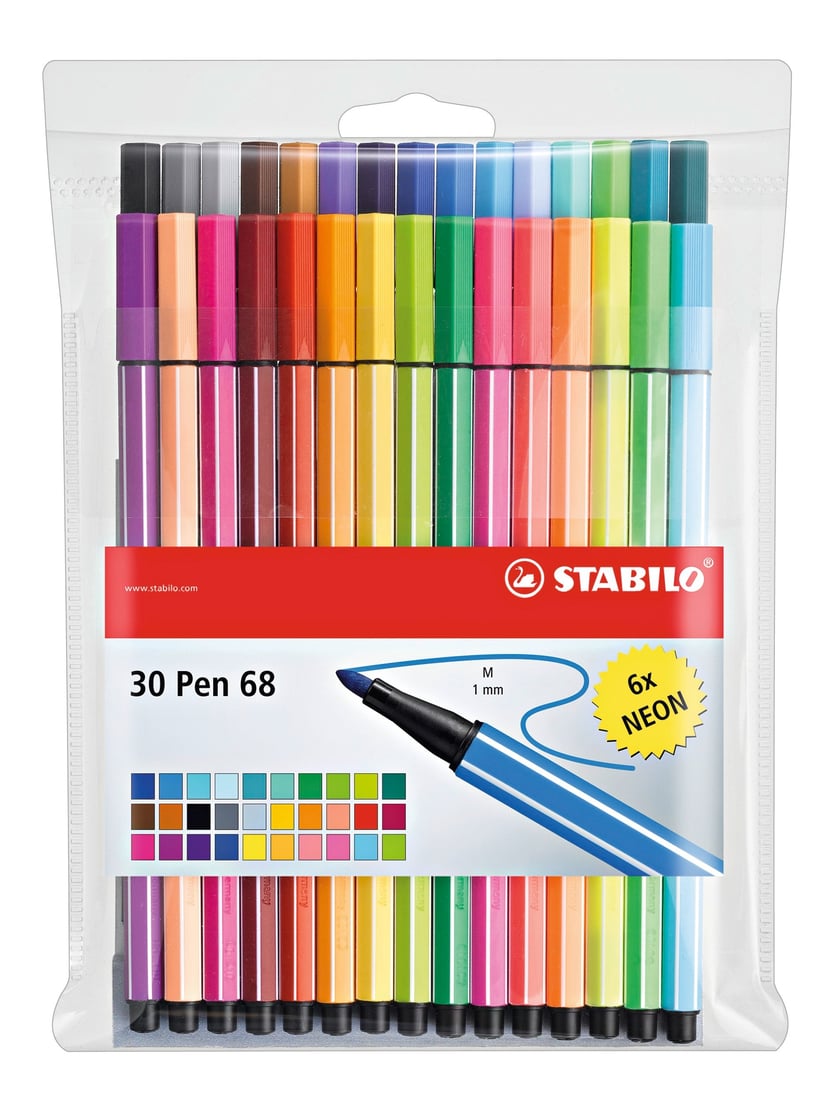 SET 30 Pen 68 SET 30 Pen 68 DONT 6 FLUO - Dessiner - Colorier - Peindre