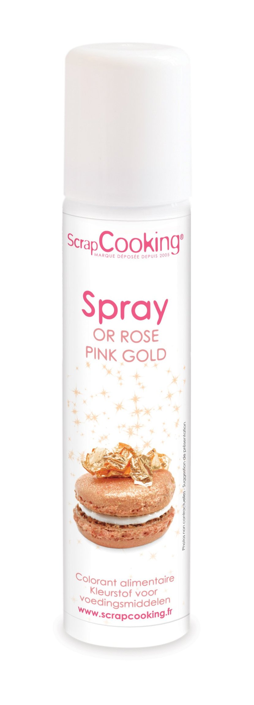 Spray colorant alimentaire - Or rose - 75ml - Colorants alimentaires  Liquides Hydrosolubles - Colorants alimentaires