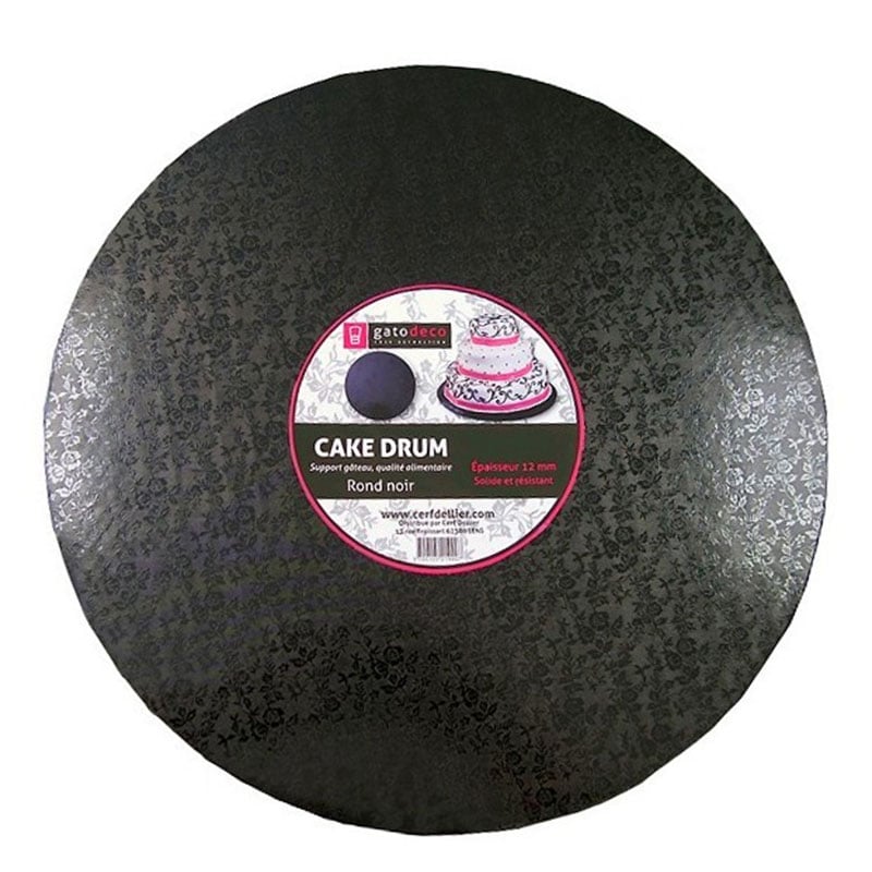 Carton rond - argent - diamètre 20cm - Gatodéco - Présentoirs à Gâteaux -  Boîtes à Gâteaux