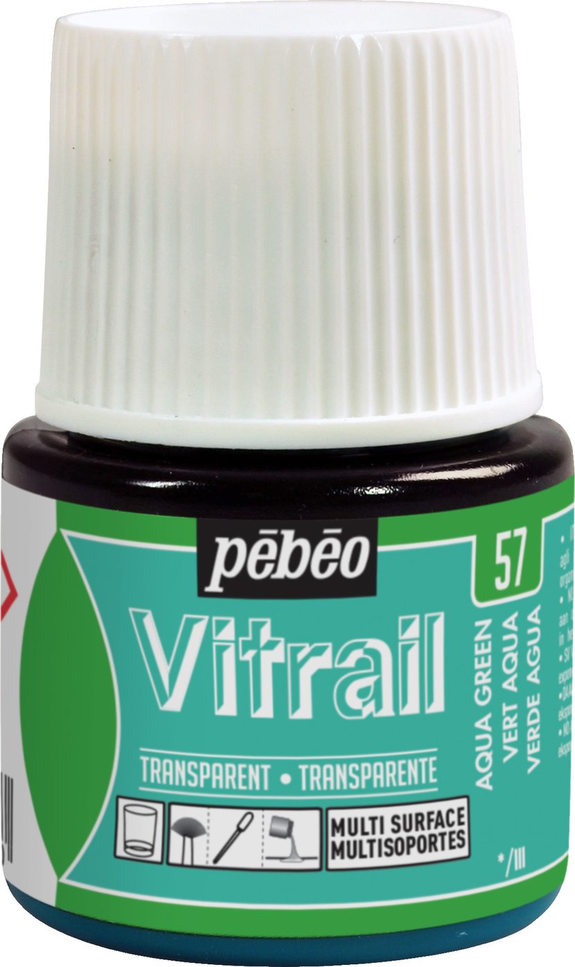 Pébéo 050015 Vitrail 1 Flacon Noir 45 ML