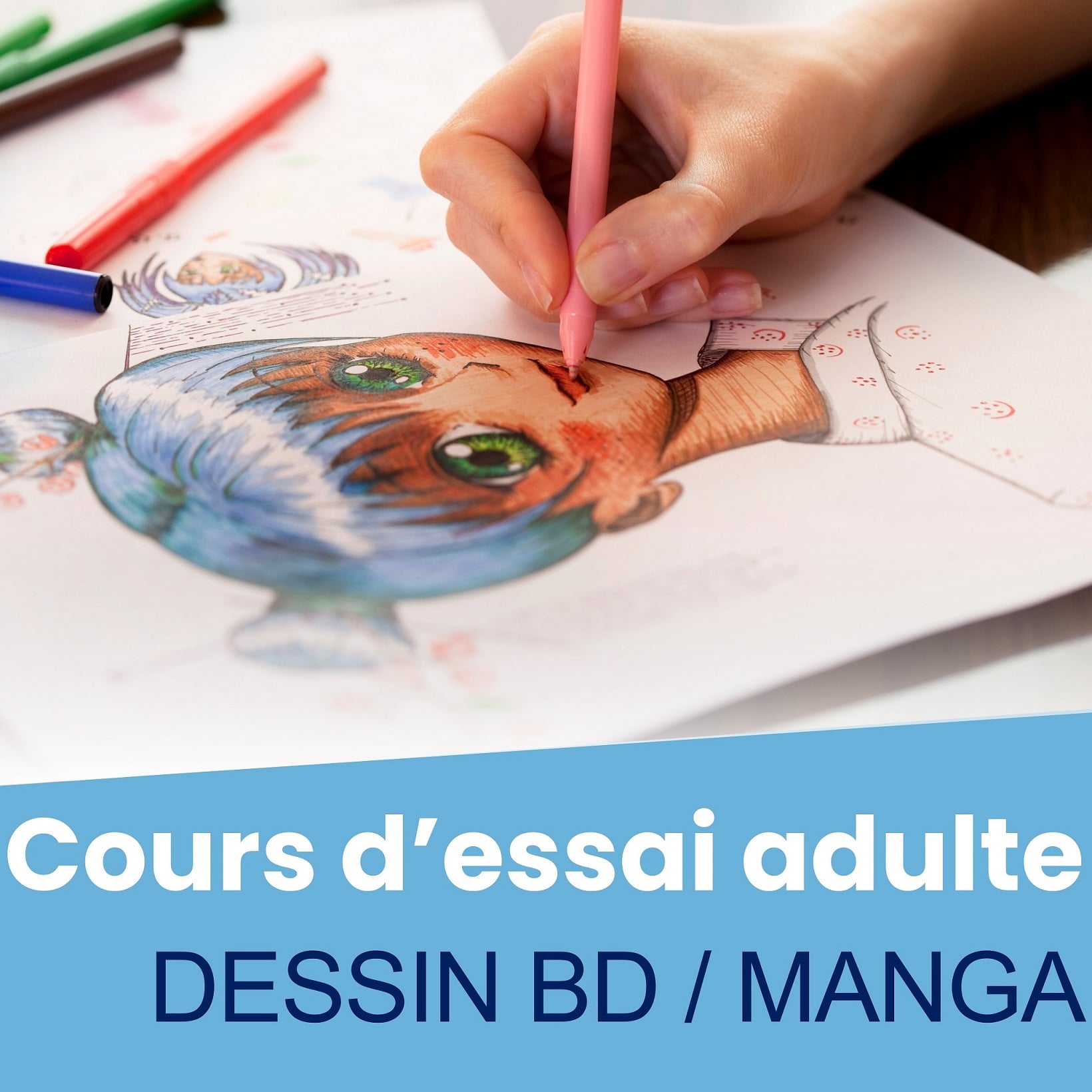 Cours d'essai Adulte - Dessin BD- Mangas