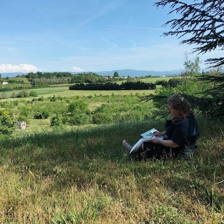 Aquarelle en pleine nature