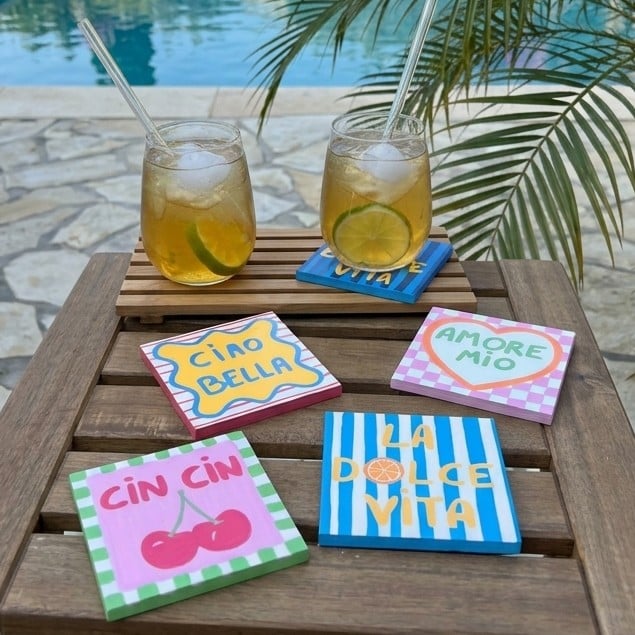 Atelier Eté Junior - Dessous de verre feutres acryliques