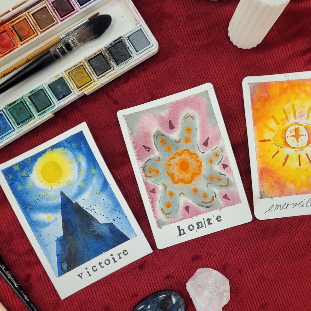 Atelier Exclusif Adulte - Cartes d'oracles à l'aquarelle