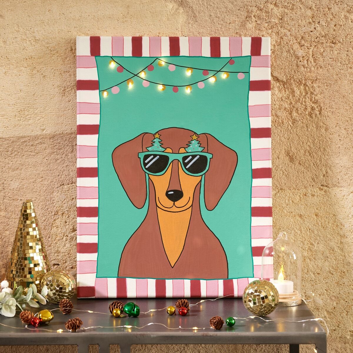 Atelier Noël Junior - Teckel à l'acrylique