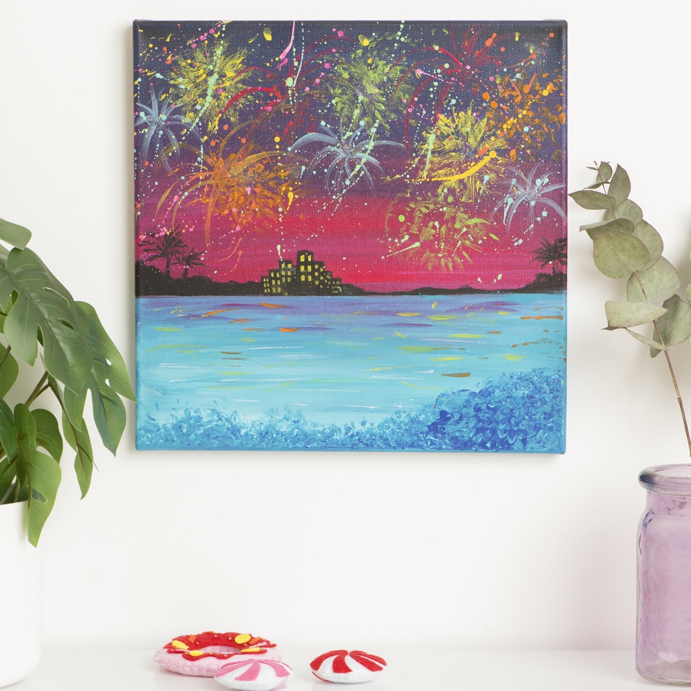 Atelier Parent-Enfant - Feu d'artifice à l'acrylique