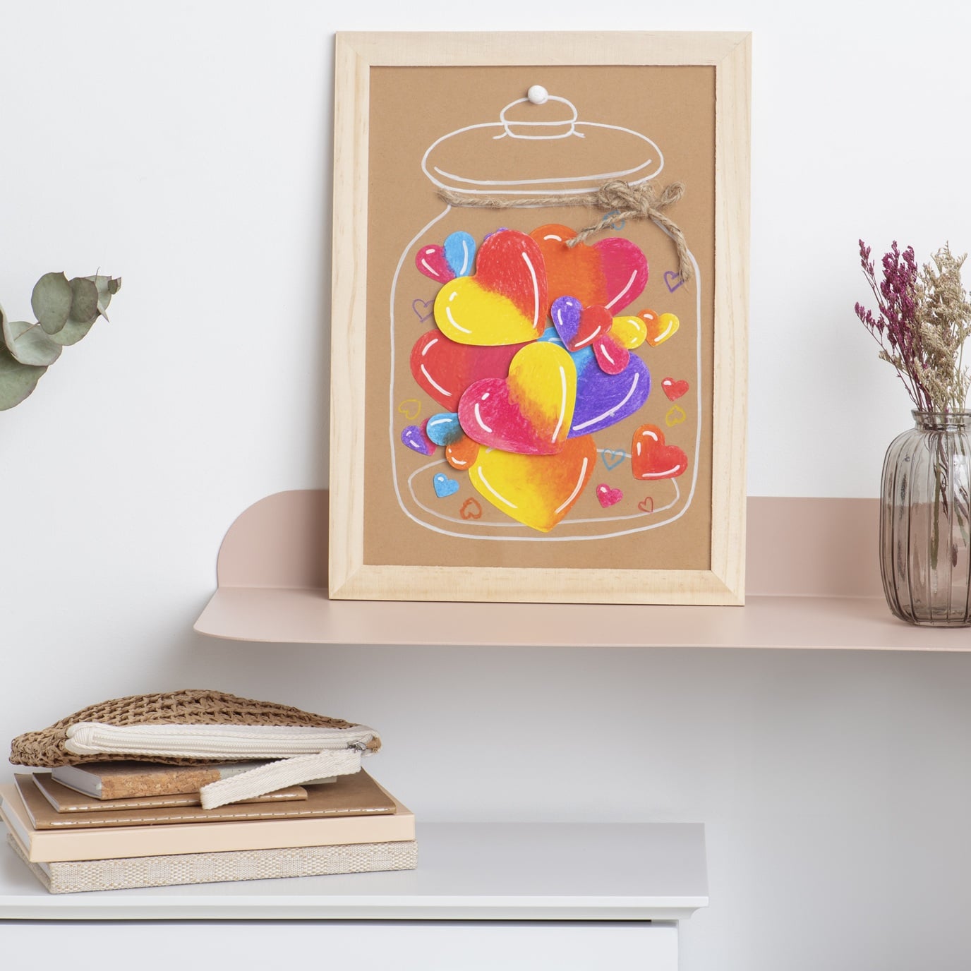 Atelier Parent-Enfant - Bocal de coeurs aux crayons de couleurs