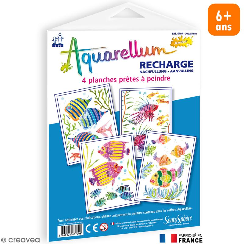 Recharge Aquarellum Junior - Aquarium - 4 tableaux