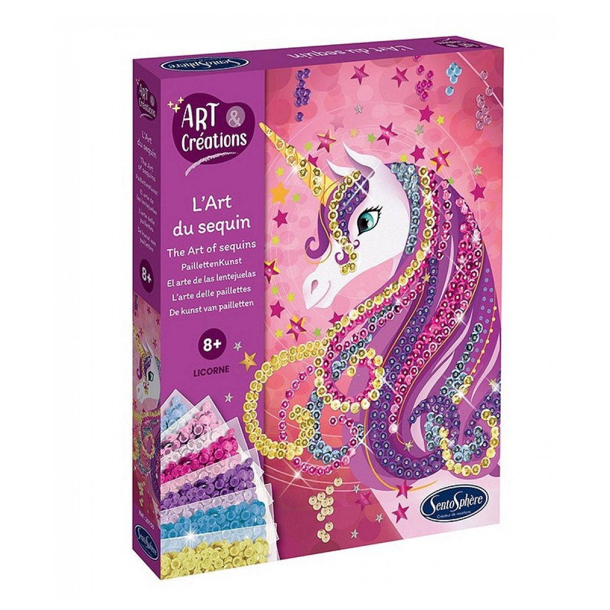 L art du sequin - Licorne - Art et creations