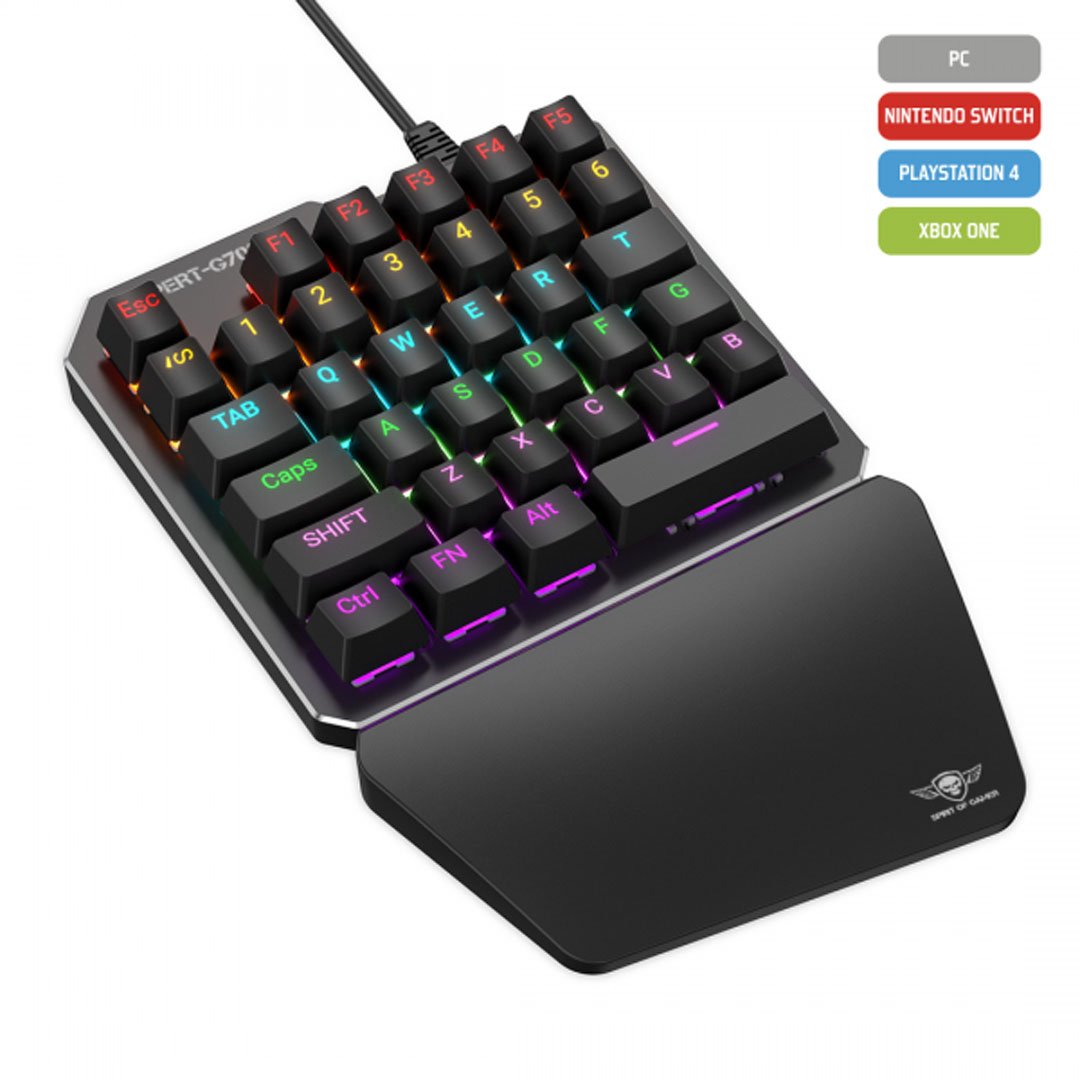 Combo gaming clavier mécanique une main et souris XPERT G700 Spirit of gamer