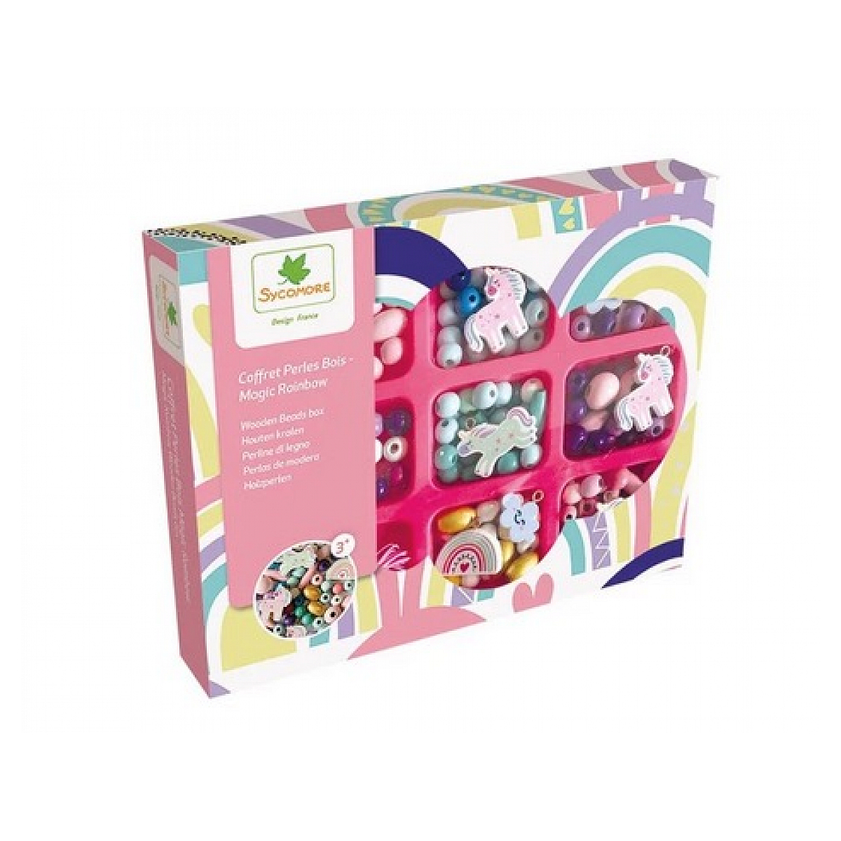 Coffret perles en bois -  Magic rainbow