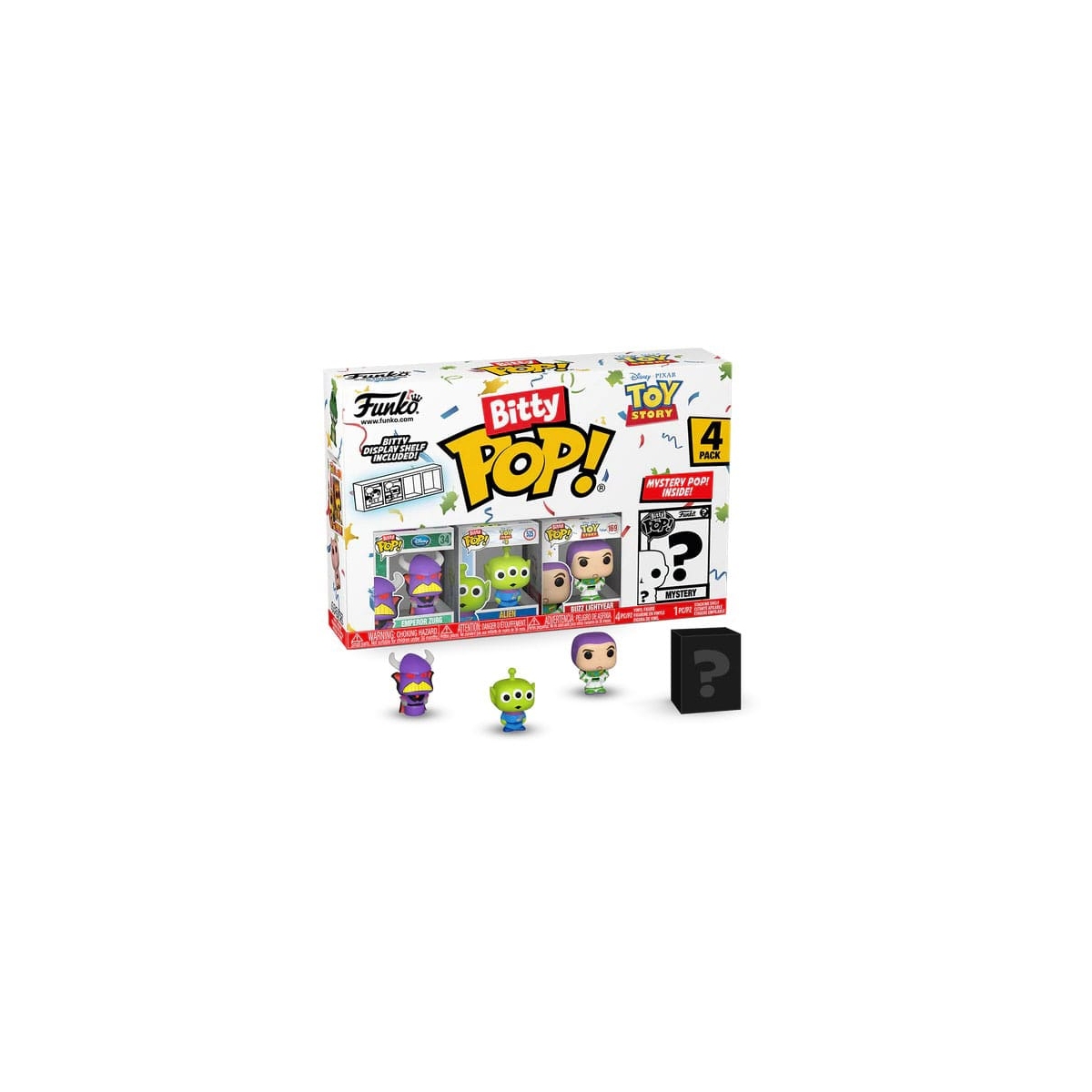 Toy Story - Pack 4 figurines Bitty POP! Zurg 2,5 cm