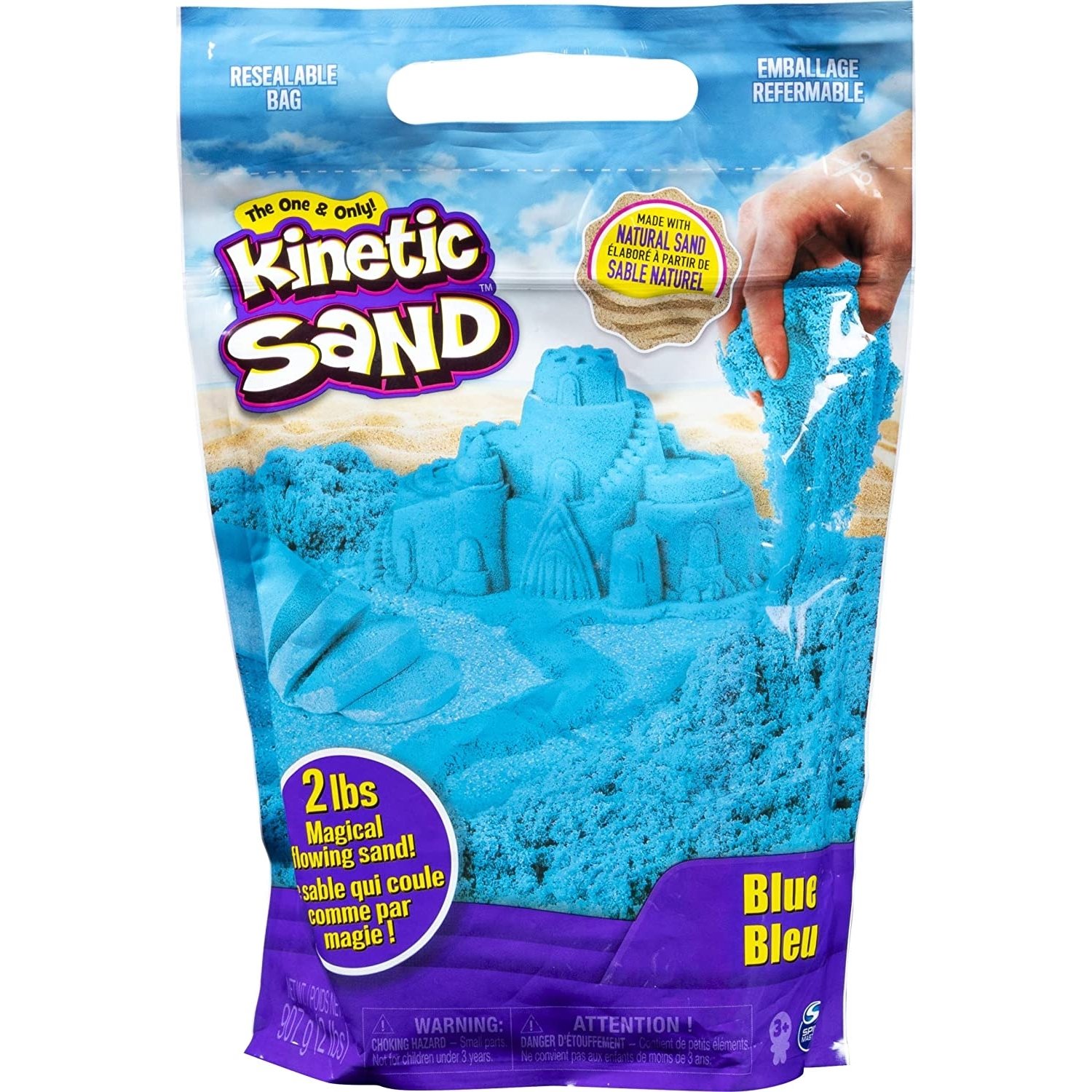 Kinetic Sand Colour Bag Sac Bleu 907 g