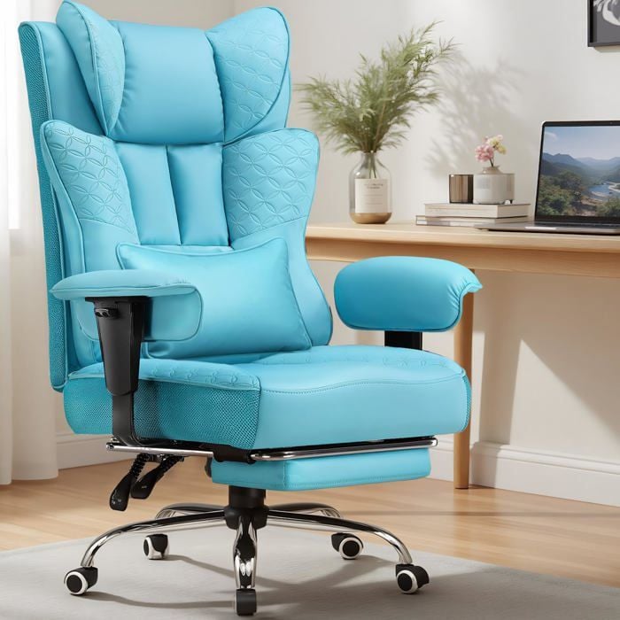 Fauteuil gaming ergonomique GTPLAYER avec repose pieds