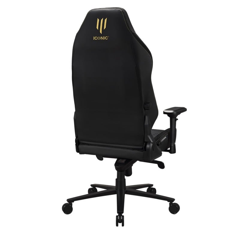 Fauteuil gamer Apollon classic gold, chaise gaming Noir Taille XL