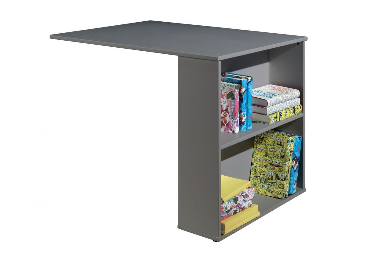 Bureau de Lit Enfant Pino 94cm Gris