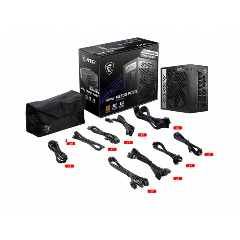 Bloc d'alimentation MSI MPG A850G PCIE5