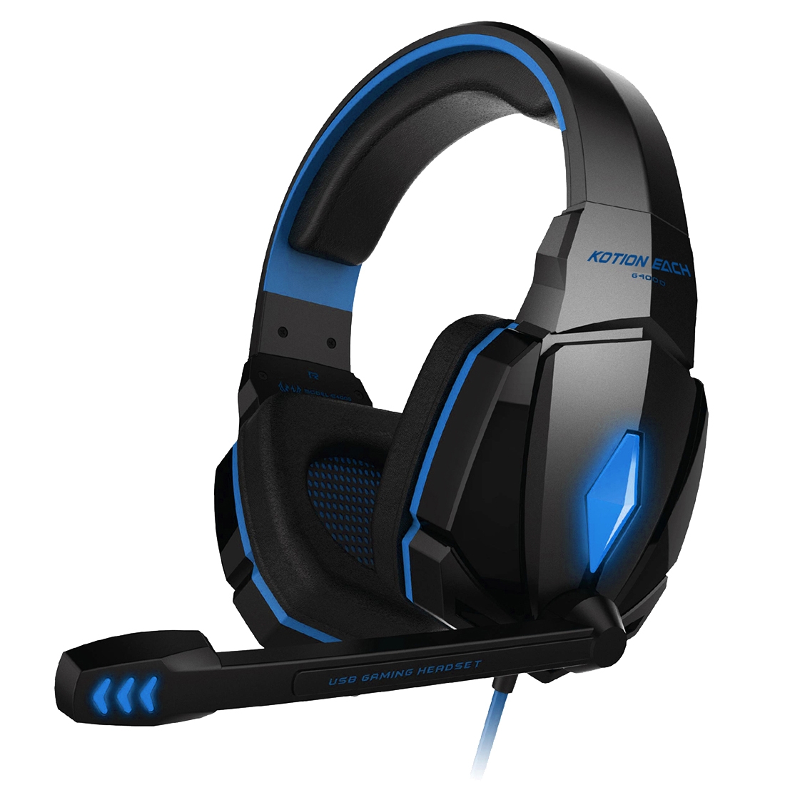 Casque Gamer Pc USB 7.1 Surround Haut Parleur 50Mm Micro Rétractable LED YONIS Neuf - vue 6