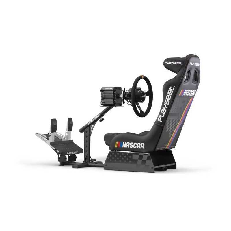 Cockpit simulation gaming Playseat Evolution Pro - NASCAR Edition - Cuir synthétique - Noir