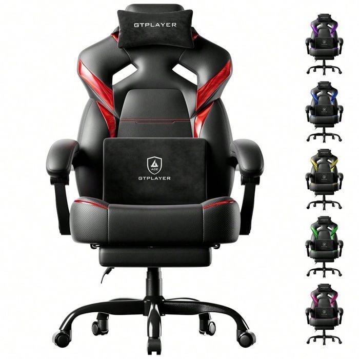 Chaise gaming ergonomique GTPLAYER PU 55 x 51 x 130 cm