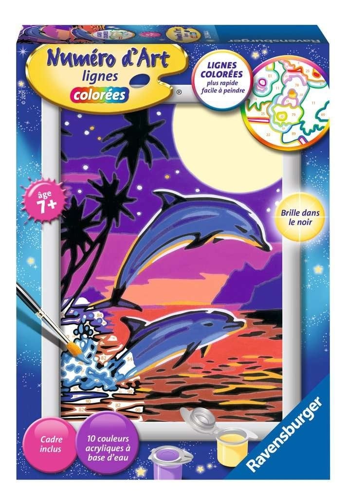 Numéro D'art Mini Format Dauphins Joueurs - Ravensburger