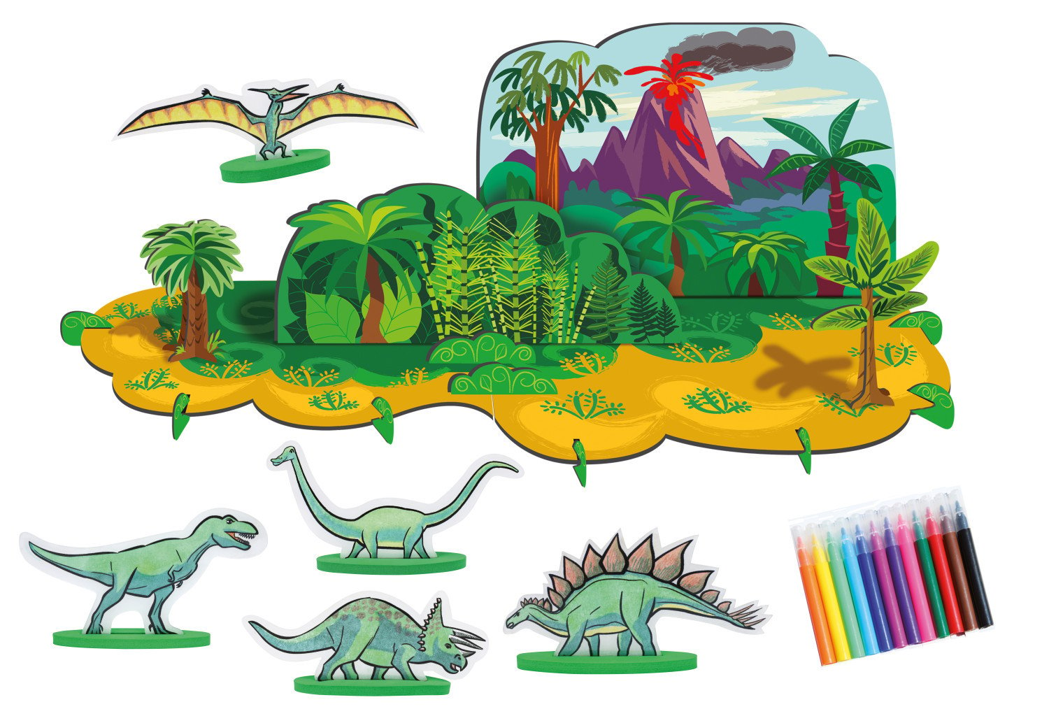 Kit Construction Dinosaure 3D et plastique magique