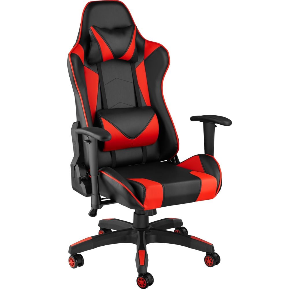 Fauteuil de bureau chaise siège sport gamer noir/rouge 08_0000371