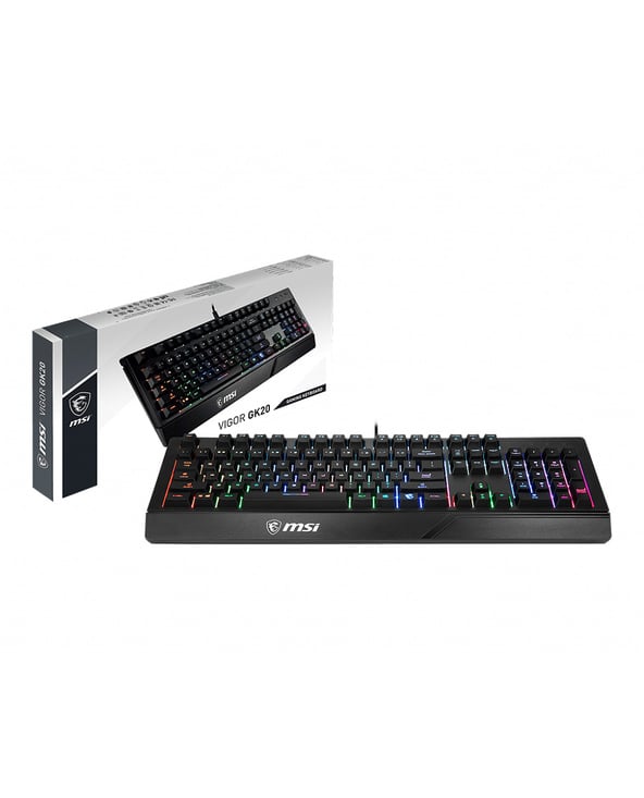 Clavier Gaming MSI Vigor GK20 – USB AZERTY Français avec Rétroéclairage RGB - vue 4