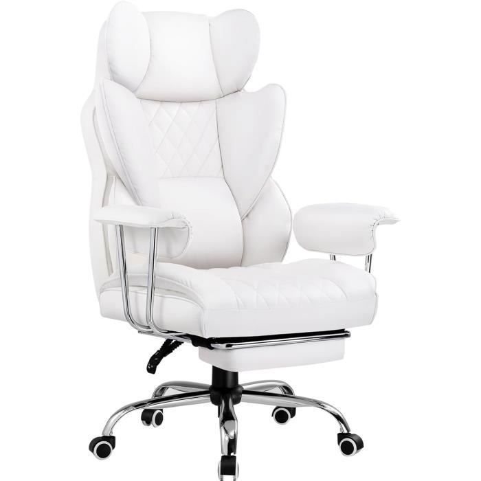 Chaise Gaming Réglable en hauteur Support Lombaire Accoudoirs Mousse 3D Acier - vue 2