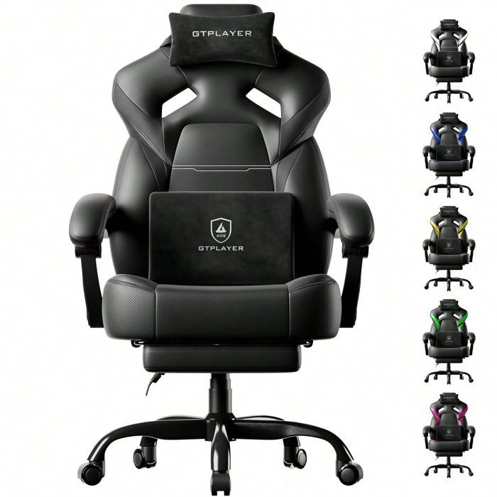 Chaise gaming ergonomique GTPLAYER PU 55 x 51 x 130 cm