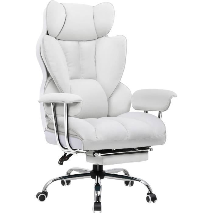 Chaise Gaming Réglable en hauteur Avec accoudoirs Repose Pieds Télescopique - vue 2