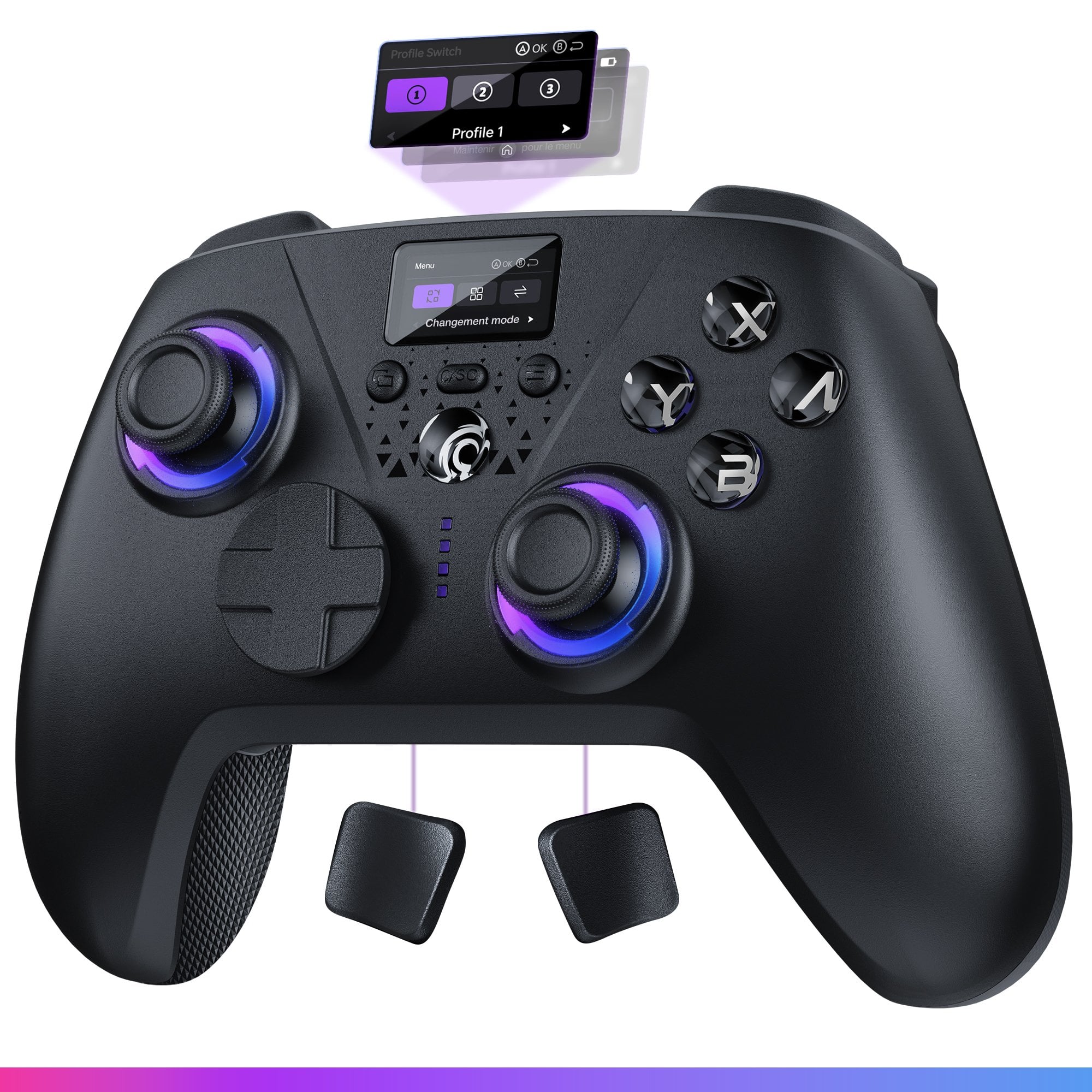Manette sans fil avec écran Aura Oniverse Vide pour Nintendo Switch PC Mac Mobile TV et Consoles PC - vue 5