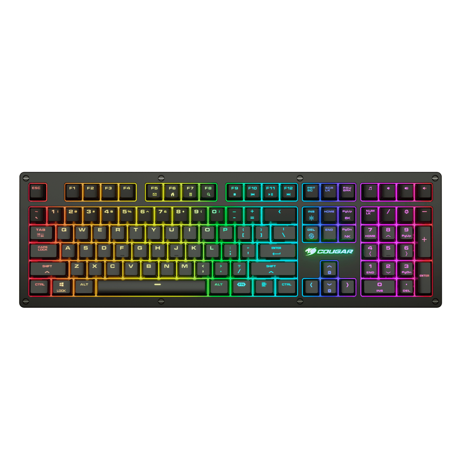 Clavier Gaming - Cougar Gaming - CLAVIER PURI RGB MECANIQUE NOIR + BOITIER - AZERTY