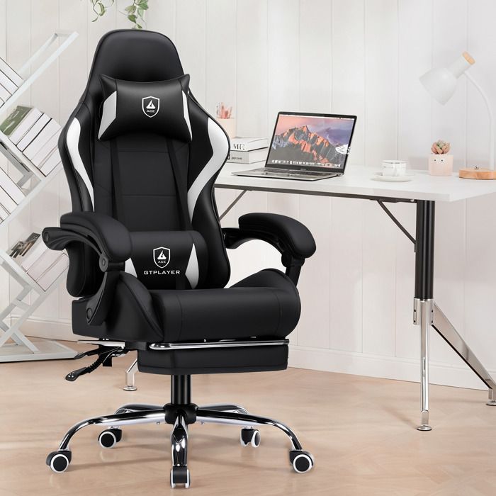 Chaise gaming ergonomique GTPLAYER Massage lombaire PU