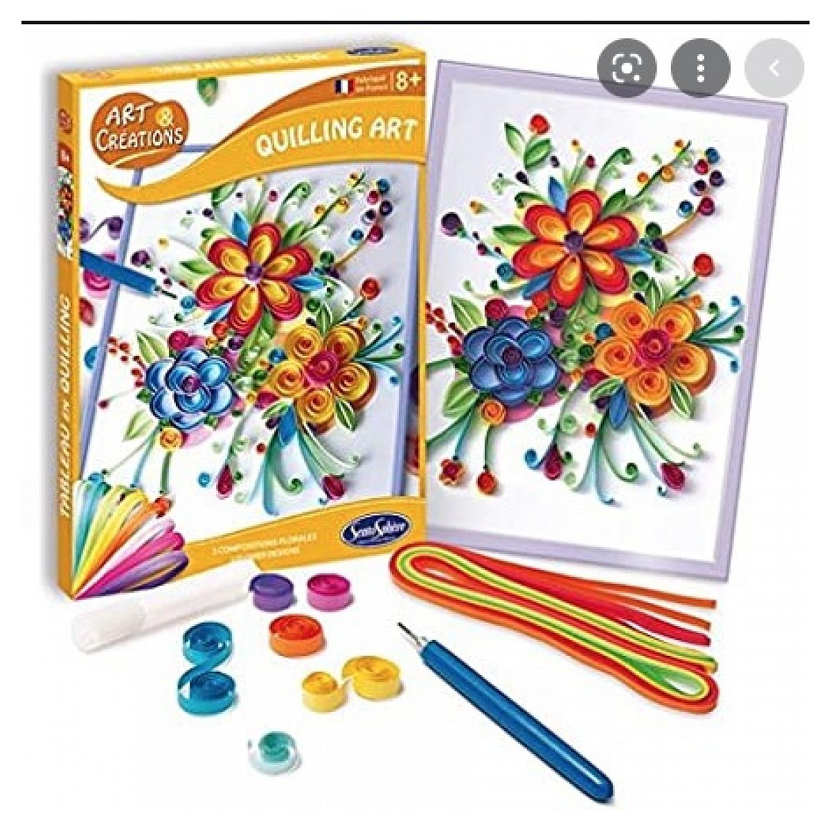 Art et creations quilling art Au coeur des fleurs