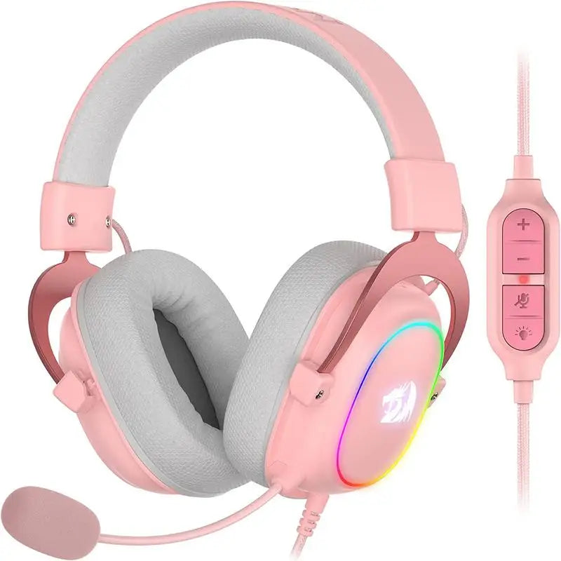 Casque de jeu rétroéclairé filaire 7.1 son Surround formes Redragon H510 Zeus X RGB - vue 3