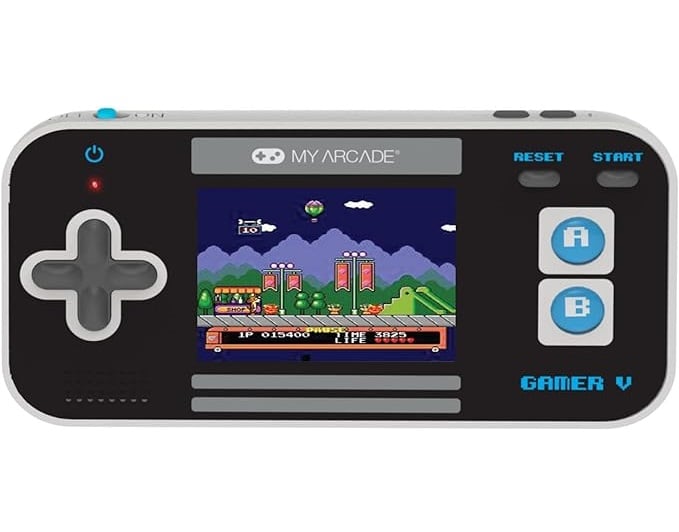 MY ARCADE - GAMER V CLASSIQUE CONSOLE PORTABLE GAMING - BLEU/GRIS/NOIR