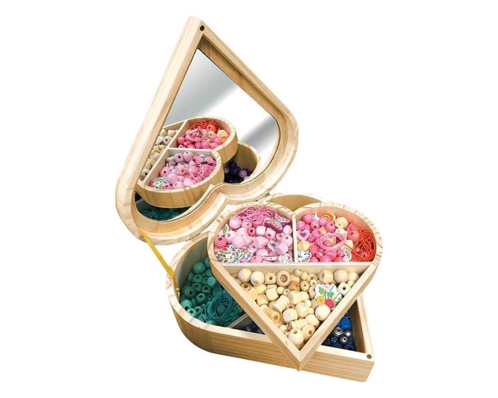 Coffret Perles En Bois Multiformes - Sycomore