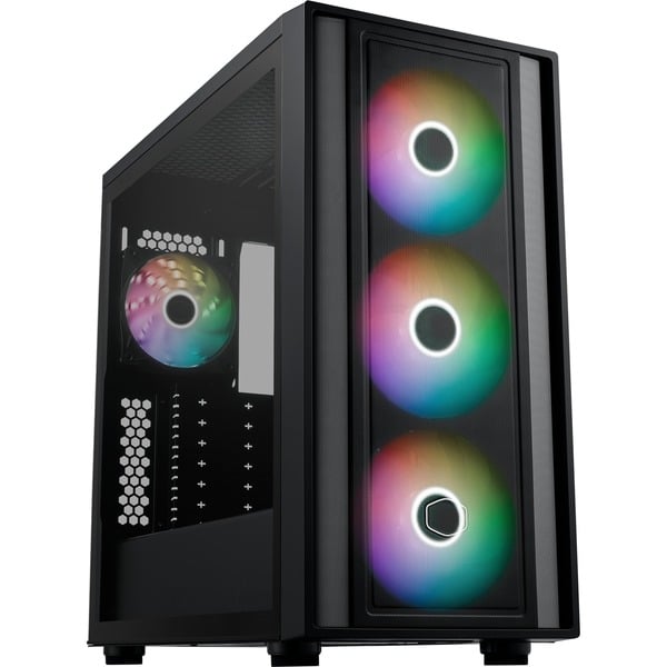 Boîtier PC COOLER MASTER MasterBox 600 - Acier, Verre trempé - MB600-KGNN-S00 - Noir - 7,9 kg