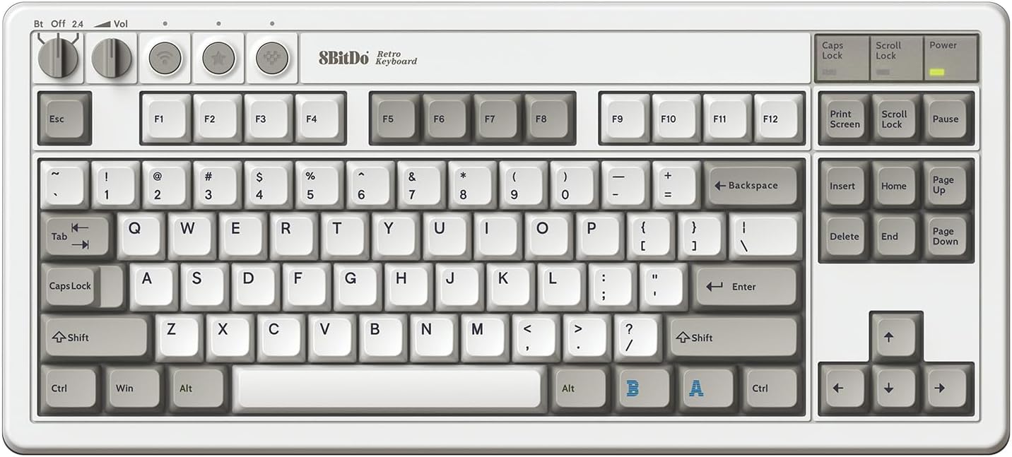 8BitDo Retro Mechanical Keyboard Edition Clavier Qwerty 87 touches DISPOSITION ANSI / ANSI LAYOUT Neuf - vue 5