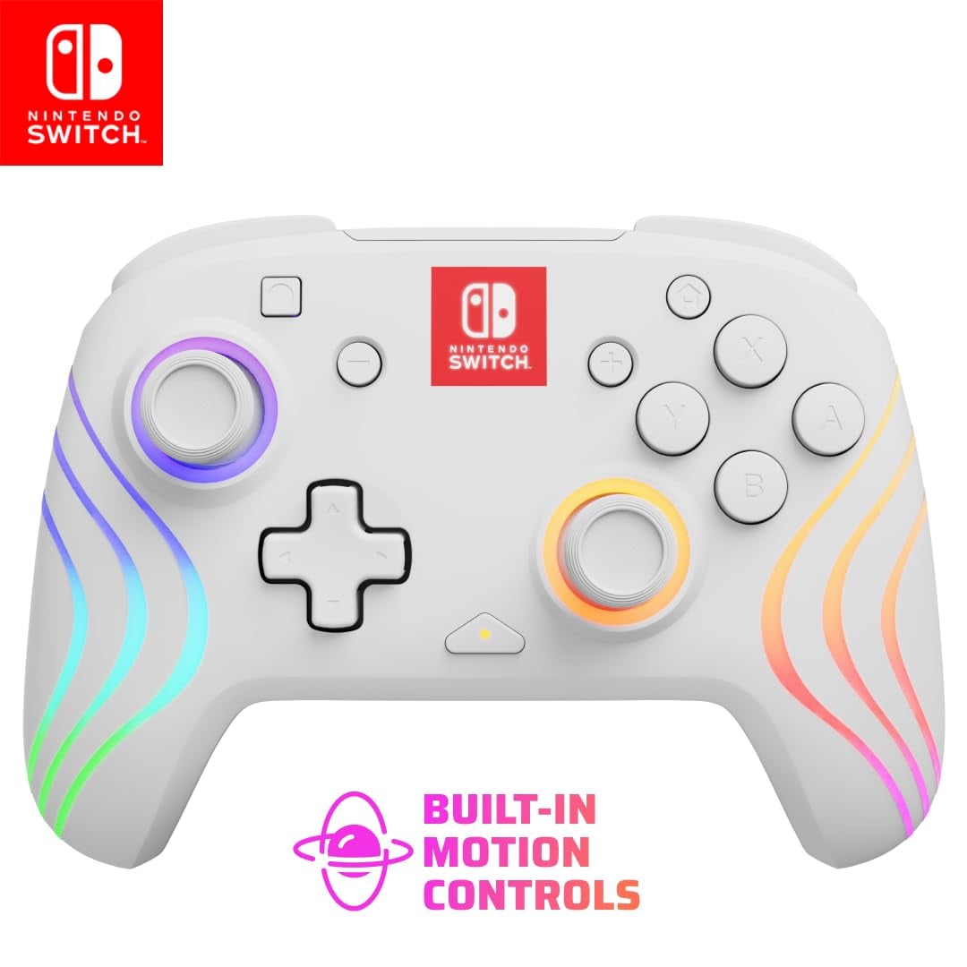 Manette sans fil PDP Afterglow Wave - Blanc - Nintendo Switch