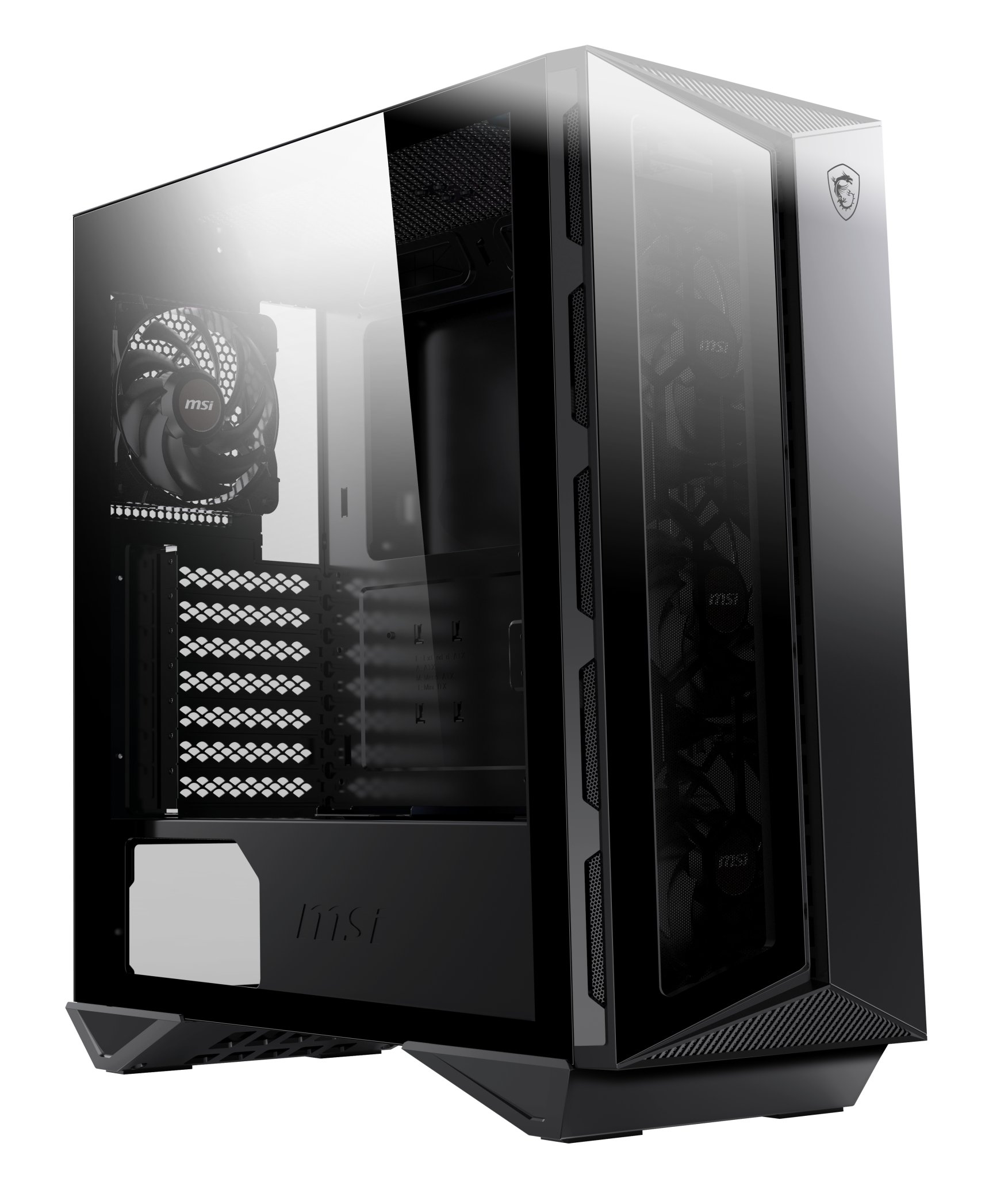 Boîtier PC MSI MPG GUNGNIR 110R - Verre - 306-7G10R21-W57 - Noir - 7,9 kg