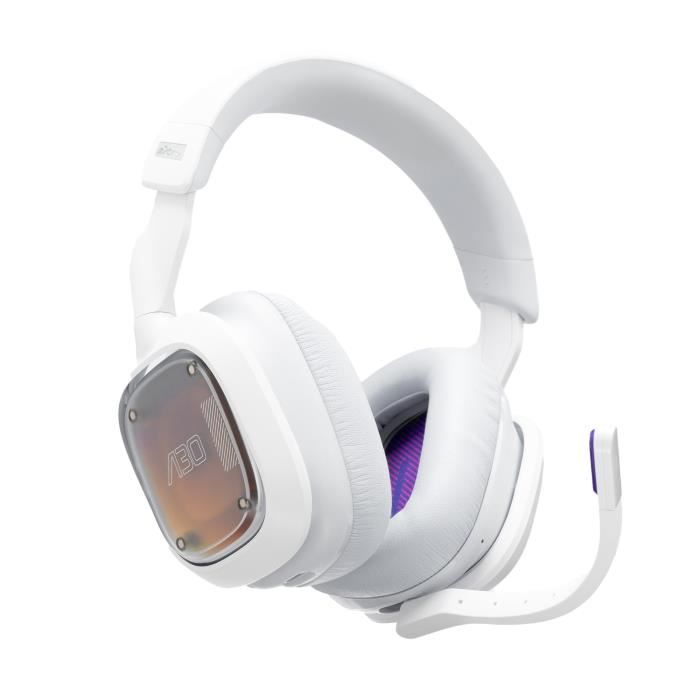 Casque gamer - Sans fil - A30 - PS, PC, Mobile - Blanc
