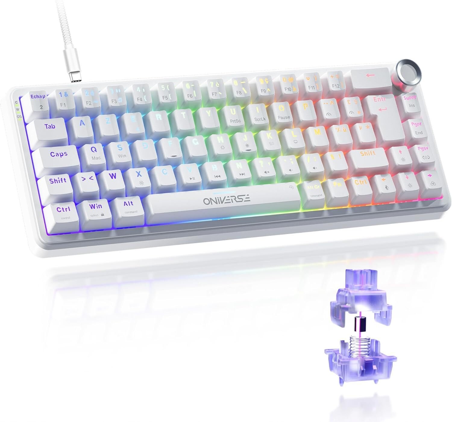 Clavier gaming filaire Azerty Oniverse Maegnus - vue 3