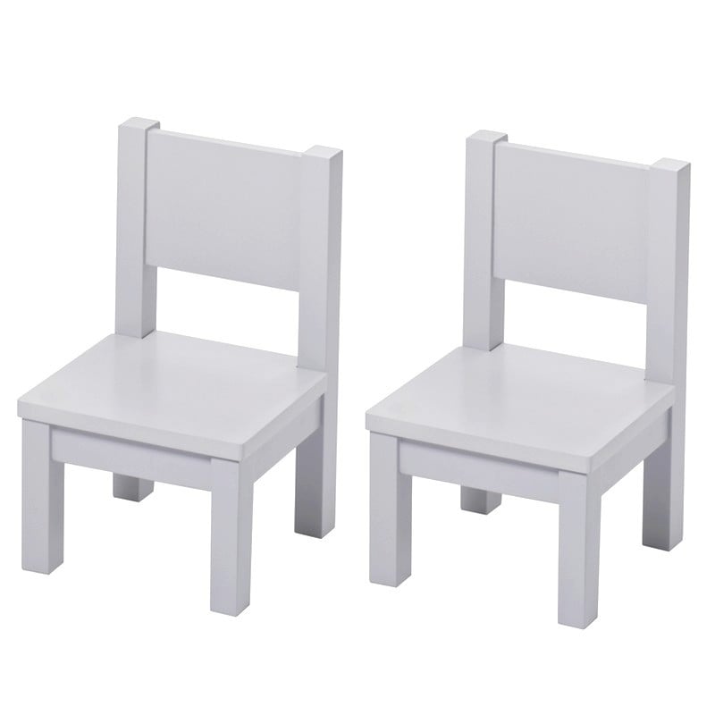 Lot de 2 Ma première chaise Enfant Montessori Gris 1-4 ans