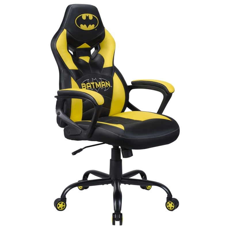 Subsonic Batman Junior Siège de jeu sur PC Siège capitonné Jaune Neuf - vue 5